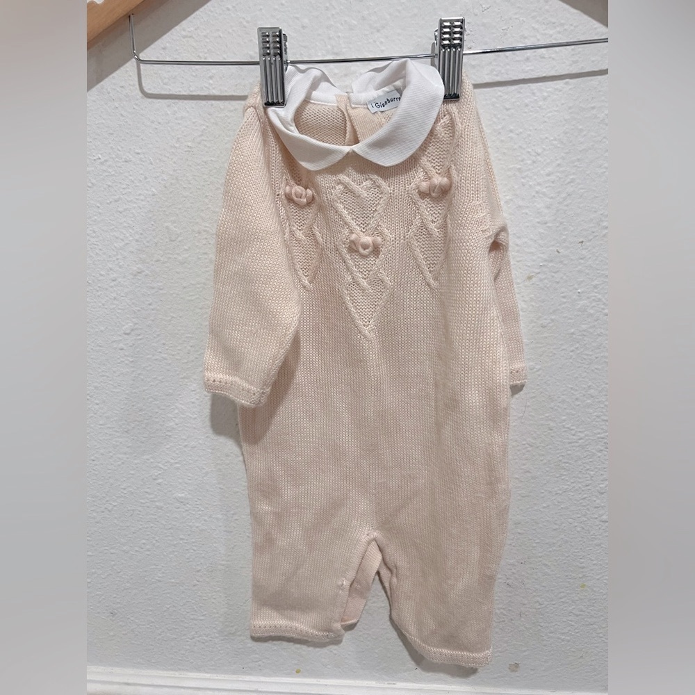 I gianburrasca Knitted One Piece in Light Pink/peach color